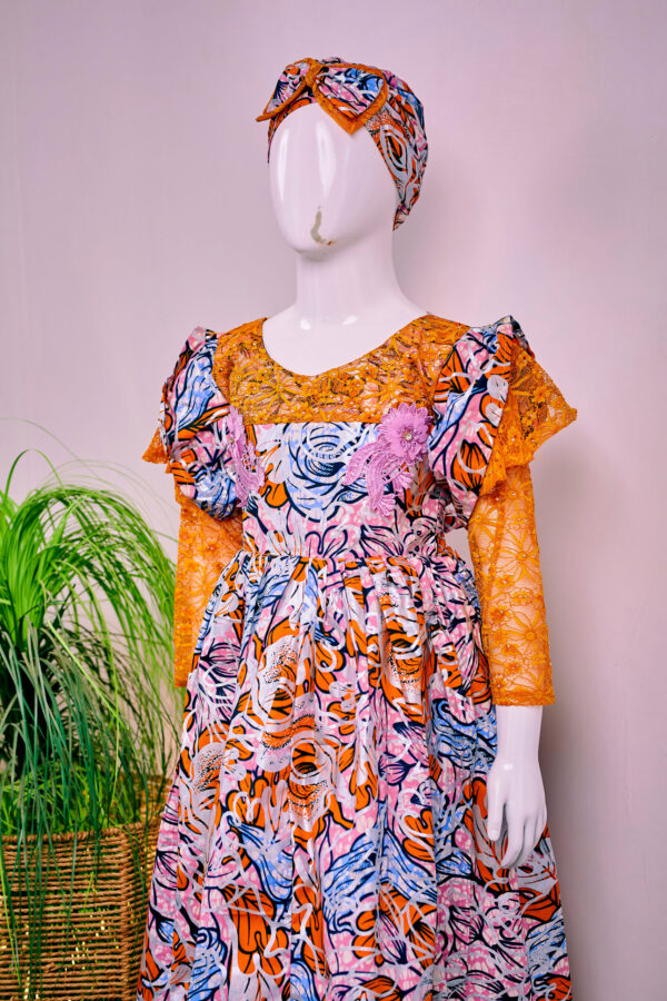 Orange Dress for Kids - Image 2